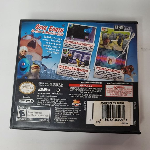 Monsters Vs. Aliens - NINTENDO 3DS GAME - Picture 3 of 3